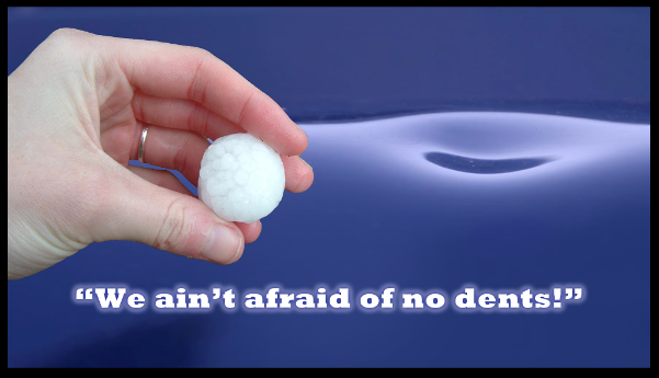 Hail damage dent repair — we ain't afraid of no dents